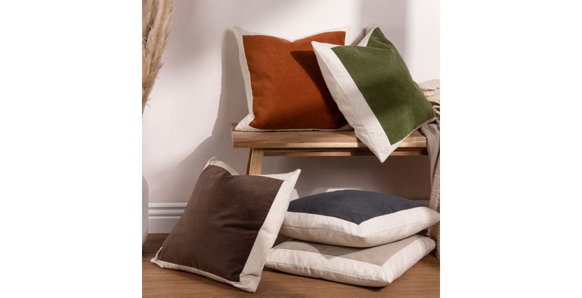 Black linen throw pillows clearance